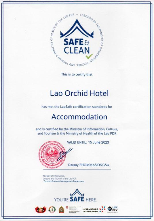 Lao Orchid Hotel Vientiane Exterior foto